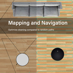 My Genie Xsonic Robotic Vacuum Cleaner - Black-1927503846427463684