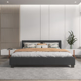 Milano Sienna Luxury Bed with Headboard (Model 2) - Charcoal No.35 - King Single-1927503918309445633