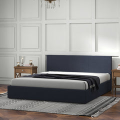 Milano Luxury Gas Lift Bed with Headboard (Model 1) - Charcoal No.35 - Single-1927503919190249476