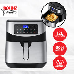 Kitchen Couture Digital 12L Air Fryer - Silver-1927503842514178051