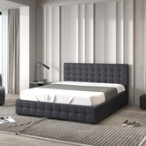 Milano Decor Eden Gas Lift Bed - Dark Grey - King Single-1922443465225015297