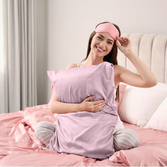 Pure Silk Pillow Case by Royal Comfort (Single Pack) - Lilac-1927503853905907716