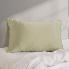 Pure Silk Pillow Case by Royal Comfort (Single Pack) - Sage-1927503854245646339