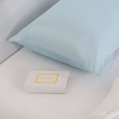 Pure Silk Pillow Case by Royal Comfort (Single Pack) - Soft Blue-1927503854417612802