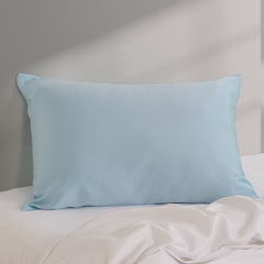 Pure Silk Pillow Case by Royal Comfort (Single Pack) - Soft Blue-1927503854417612803