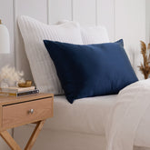 Pure Silk Pillow Case by Royal Comfort-Navy-1927503852635033601