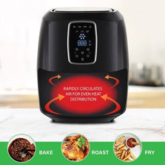 Kitchen Couture 7L Digital Air Fryer (Black)-1919280755167596547