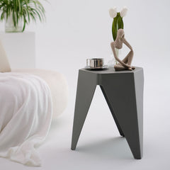 Artiss 4 Piece Puzzle Stool Bar Stools Stackable Grey