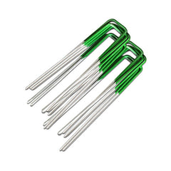 Prime Turf Artificial Grass 50 Piece Synthetic Pins Fake Lawn Turf Weed Mat Pegs Joining Tape