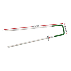 Prime Turf Artificial Grass 50 Piece Synthetic Pins Fake Lawn Turf Weed Mat Pegs Joining Tape