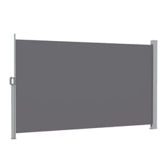 Instahut 1.8X3.5M Side Awning Retractable Privacy Screen Outdoor Sun Shade Grey