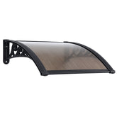 Instahut Window Awning Drainage 0.6mx0.6m Outdoor Brown Free Delivery