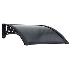 Instahut Window Awning Drainage 0.6mx0.6m Outdoor Grey Free Delivery
