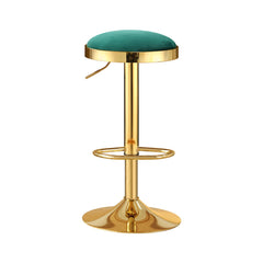 4x Artiss Bar Stools Kitchen Dining Chairs Velvet Padded Stool Green