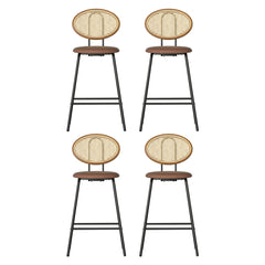 Artiss 4x Bar Stools PU Leather Stools Brown