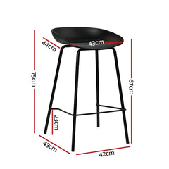 Artiss 4x Bar Stools Kitchen Counter Stools Metal