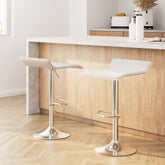 Artiss Set of 2 Bar Stools Faux Leather Chair White