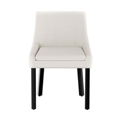 Artiss Dining Chairs Set of 4 Corduroy Wooden Beige