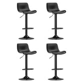 Artiss Set of 4 Bar Stools Padded Seat Gas Lift Black