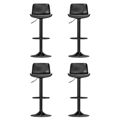 Artiss Set of 4 Bar Stools Padded Seat Gas Lift Black