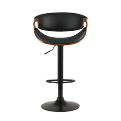 Artiss Set of 2 Bar Stools Gas Lift Leather w/Armrest