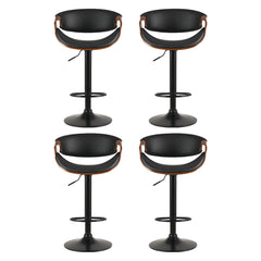 Artiss 4x Bar Stools Gas Lift Leather w/Armrest