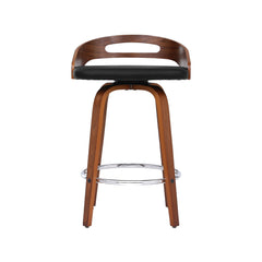 Artiss 4x Bar Stools Swivel Dining Chairs Low Back Counter Seat PU Cushion