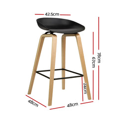 Artiss 2x Bar Stools Wooden