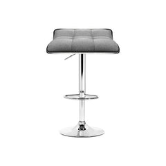 Artiss Set of 4 Bar Stools Linen Padded Gas Lift