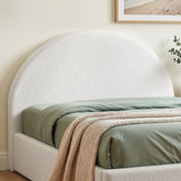 Artiss Double Size Headboard for Bed Frame Boucle Fabric No-Assembly Vacuum Compressed Soft Backrest with Removable Washable Cover 154cm Wide