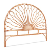 Artiss Bed Headboard Queen Bedhead Rattan - MARI Pine