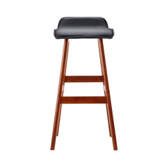 Artiss 2x Bar Stools Wooden Stool Black