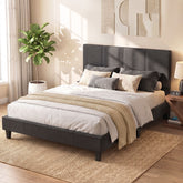 Artiss Neo Bed Frame Fabric - Charcoal Queen