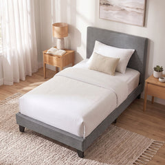 Artiss Neo Bed Frame Fabric - Grey Single