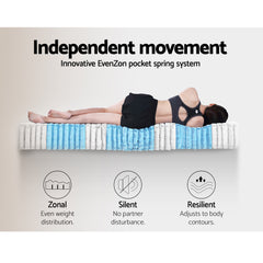 Artiss Bed Frame with 36cm Giselle Mattress Set King Single Gas Lift Base Grey