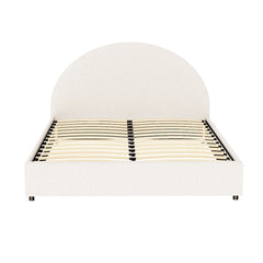 Artiss Bed Frame Gas Lift Strorage Beds Base Platform Boucle Fabric Double ELLA