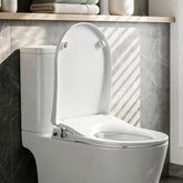 Cefito Non Electric Bidet Toilet Seat D-Shape Dual Nozzle Soft Close WaterMark