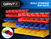 Giantz 48 Storage Bin Rack Wall Mounted Peg Board