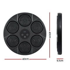 Everfit Music Boxing Machine Bluetooth Wall-Mounted Punch Target with LED Display & Gloves