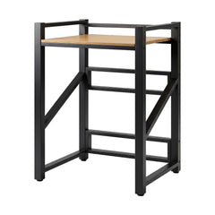 Artiss Over Washing Machine Rack Laundry Shelf Space Saver 75cm Black