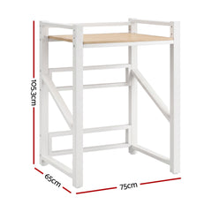 Artiss Over Washing Machine Rack Laundry Shelf Space Saver 75cm White