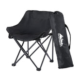 Weisshorn Folding Camping Moon Chair Portable Seat Weight Capacity 120KG Black