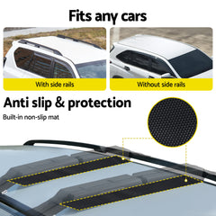 Giantz Kayak Roof Rack Car, Universal Soft Free Delivery