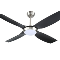 Devanti 52'' Ceiling Fan DC Motor w/Light w/Remote Black