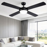 Devanti 52'' Ceiling Fan DC Motor w/Light w/Remote - Black