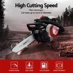 Giantz 25CC Petrol Chainsaw 10'' Bar Chain Free Delivery