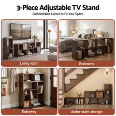 Artiss Modular TV Stand 3 Piece Entertainment Unit Adjustable Bookcase Shelf