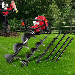 Giantz Post Hole Diggers Petrol Digger Extension Auger Bits