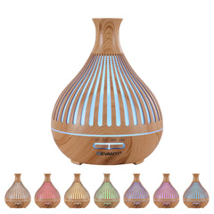 Devanti Ultrasonic Aroma Diffuser Aromatherapy 400ml LED Lights Iron Humidifier