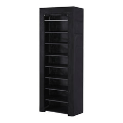 Artiss Shoe Rack Cabinet Removable Cover 10 tier Black